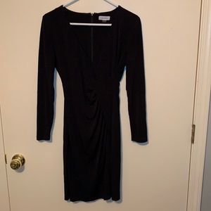 Calvin Klein Fitted Black Dress